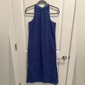 A New Day - Blue/Periwinkle XS shin length dress